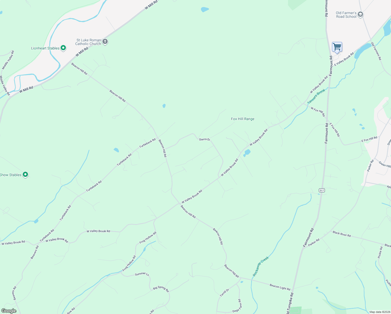 map of restaurants, bars, coffee shops, grocery stores, and more near 10 Waldon Road in Califon
