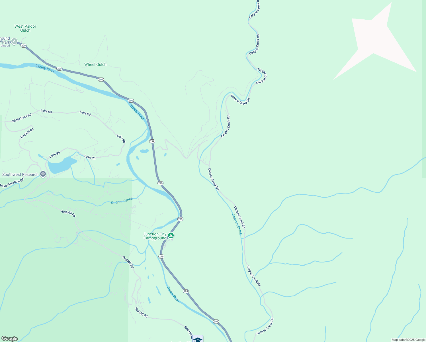 map of restaurants, bars, coffee shops, grocery stores, and more near 2401 Canyon Creek Road in Trinity