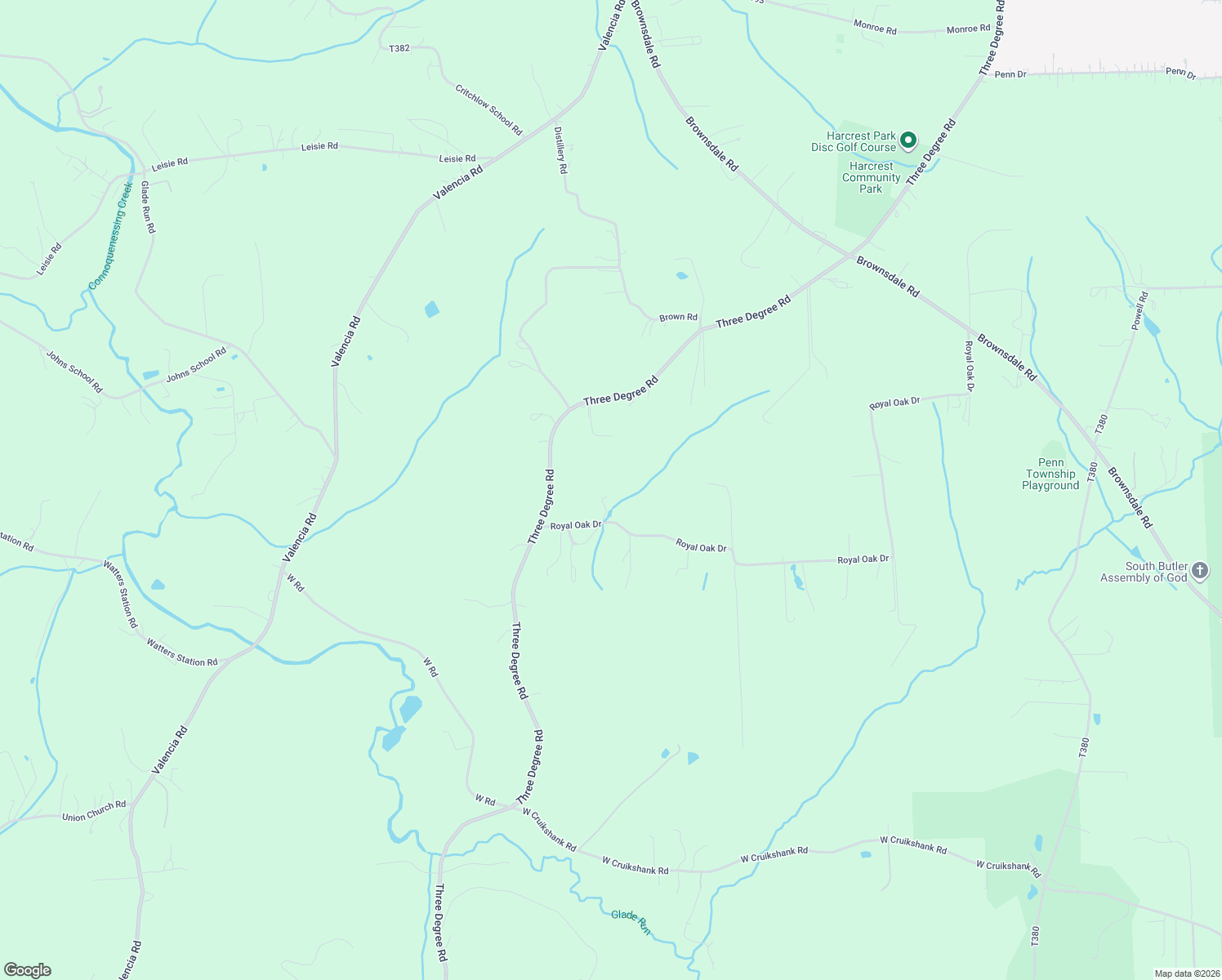 map of restaurants, bars, coffee shops, grocery stores, and more near 280 Royal Oak Drive in Butler