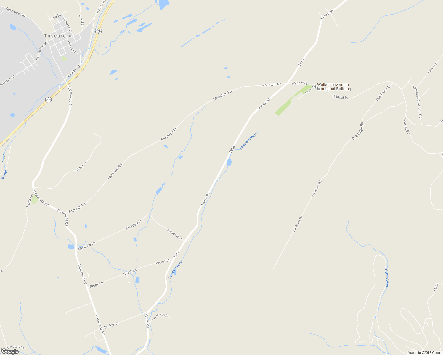 map of restaurants, bars, coffee shops, grocery stores, and more near 860 Valley Road in Tamaqua