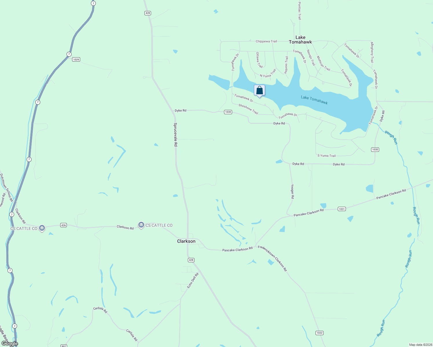map of restaurants, bars, coffee shops, grocery stores, and more near 10190 Sprucevale Road in Rogers