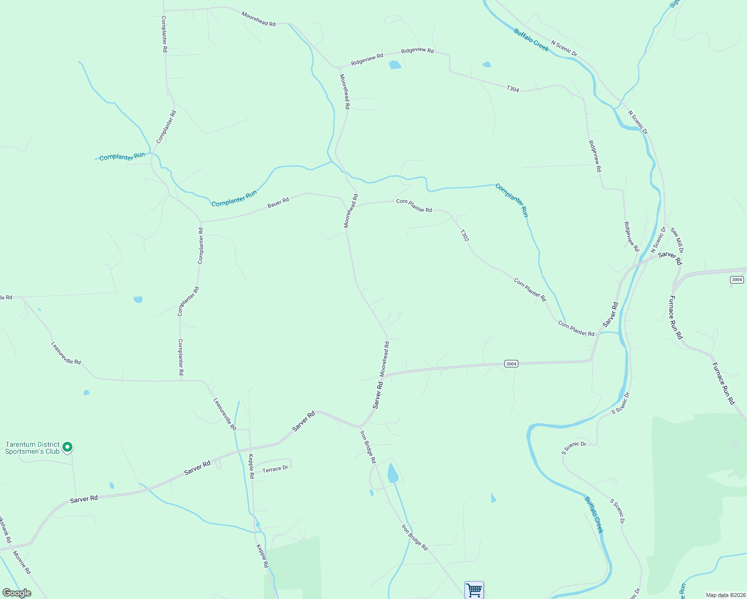 map of restaurants, bars, coffee shops, grocery stores, and more near 141 Moorehead Rd in Sarver
