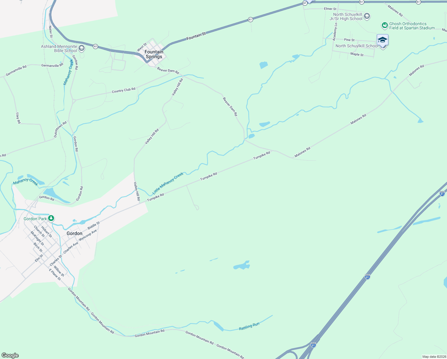 map of restaurants, bars, coffee shops, grocery stores, and more near 150 Turnpike Road in Ashland