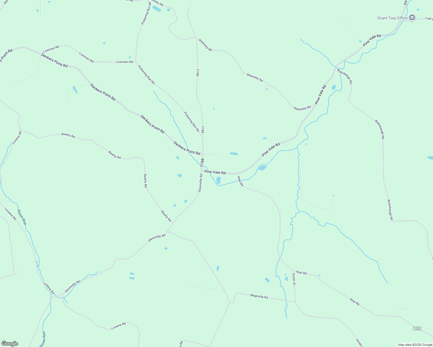 map of restaurants, bars, coffee shops, grocery stores, and more near 116 Pine Vale Road in Marion Center