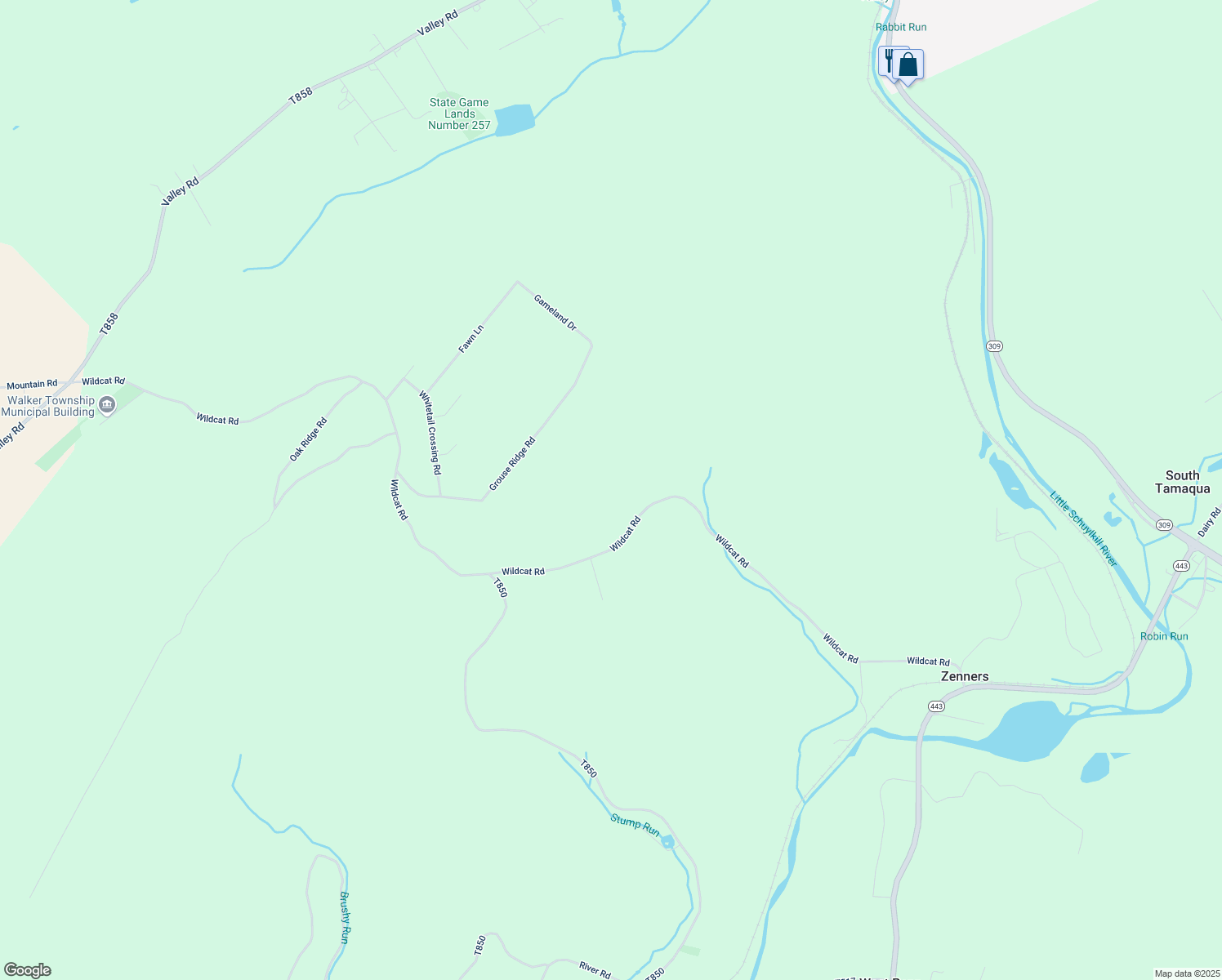 map of restaurants, bars, coffee shops, grocery stores, and more near in Tamaqua