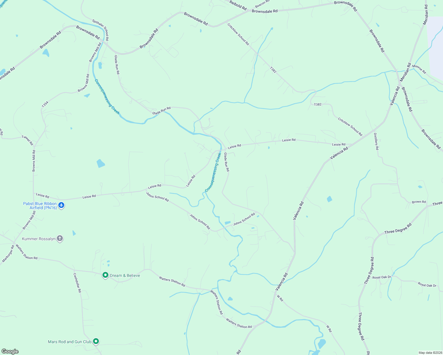 map of restaurants, bars, coffee shops, grocery stores, and more near 277 Glade Run Road in Renfrew