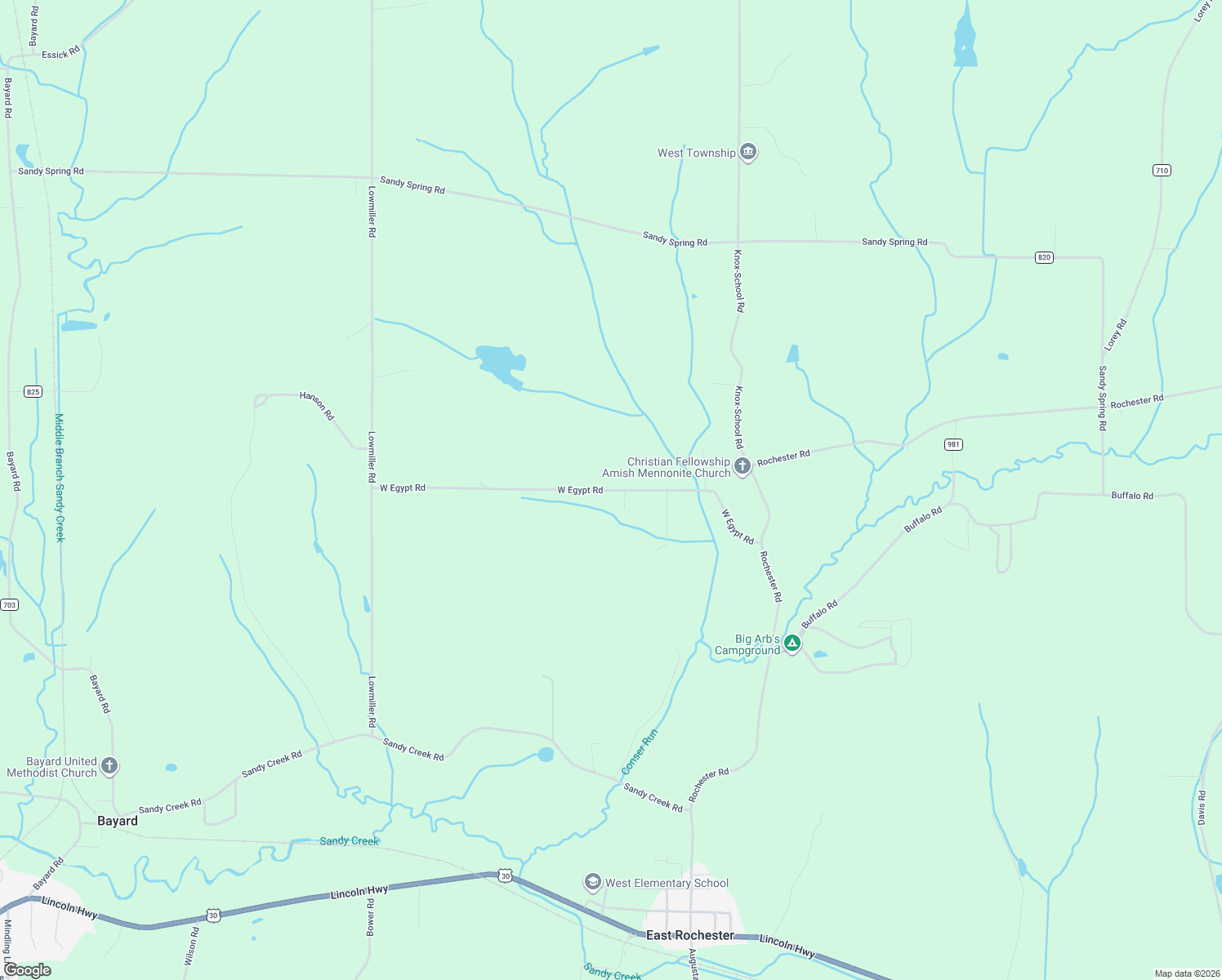 map of restaurants, bars, coffee shops, grocery stores, and more near 24446-24748 Township Highway 815 in Minerva