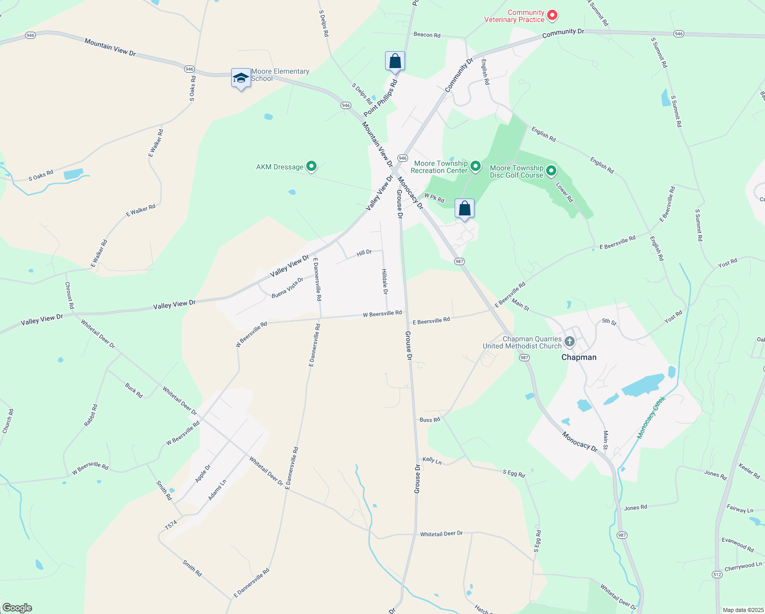 map of restaurants, bars, coffee shops, grocery stores, and more near 501 Hilldale Drive in Bath