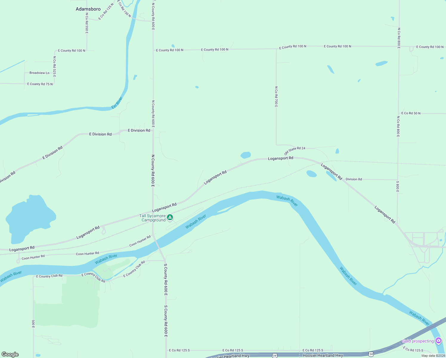map of restaurants, bars, coffee shops, grocery stores, and more near 6615-6681 Logansport Road in Logansport