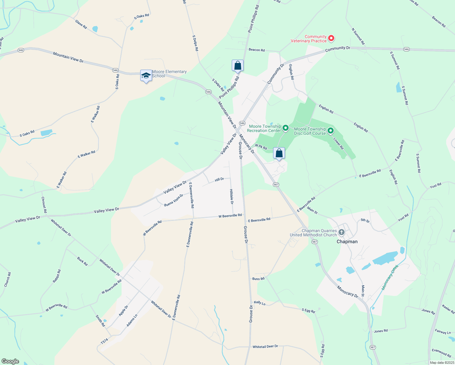 map of restaurants, bars, coffee shops, grocery stores, and more near 549 Hilldale Drive in Bath