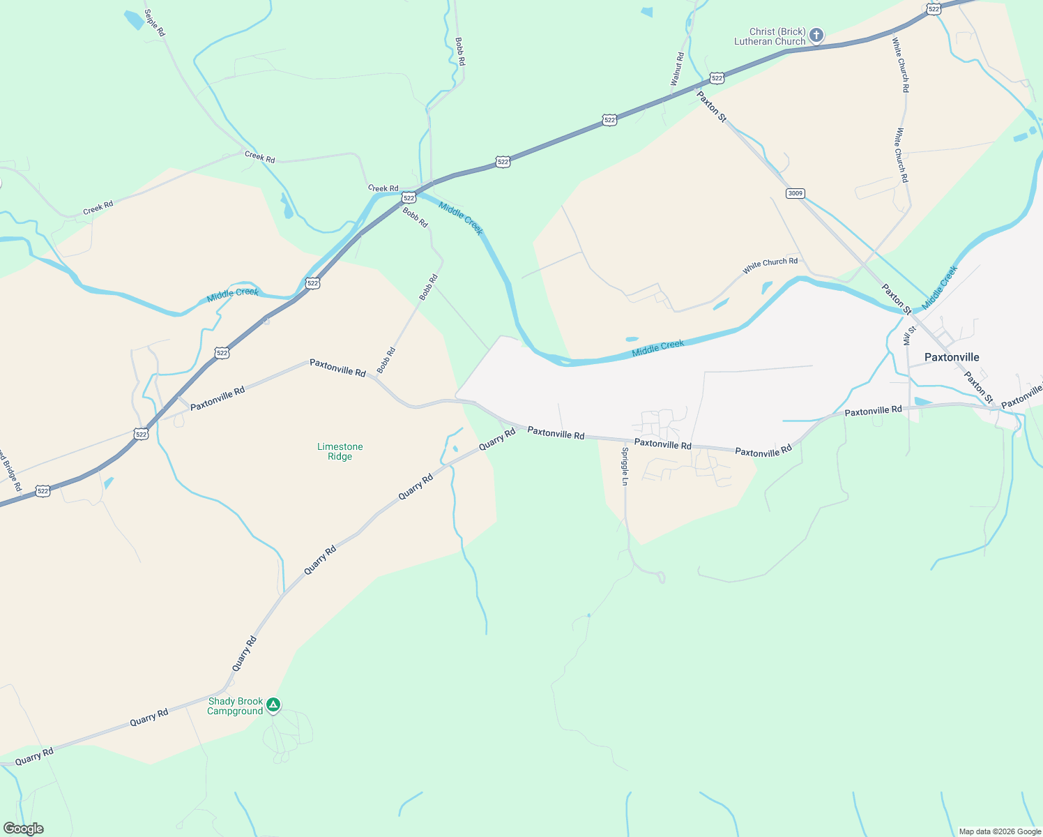 map of restaurants, bars, coffee shops, grocery stores, and more near 3478 Quarry Road in Beavertown