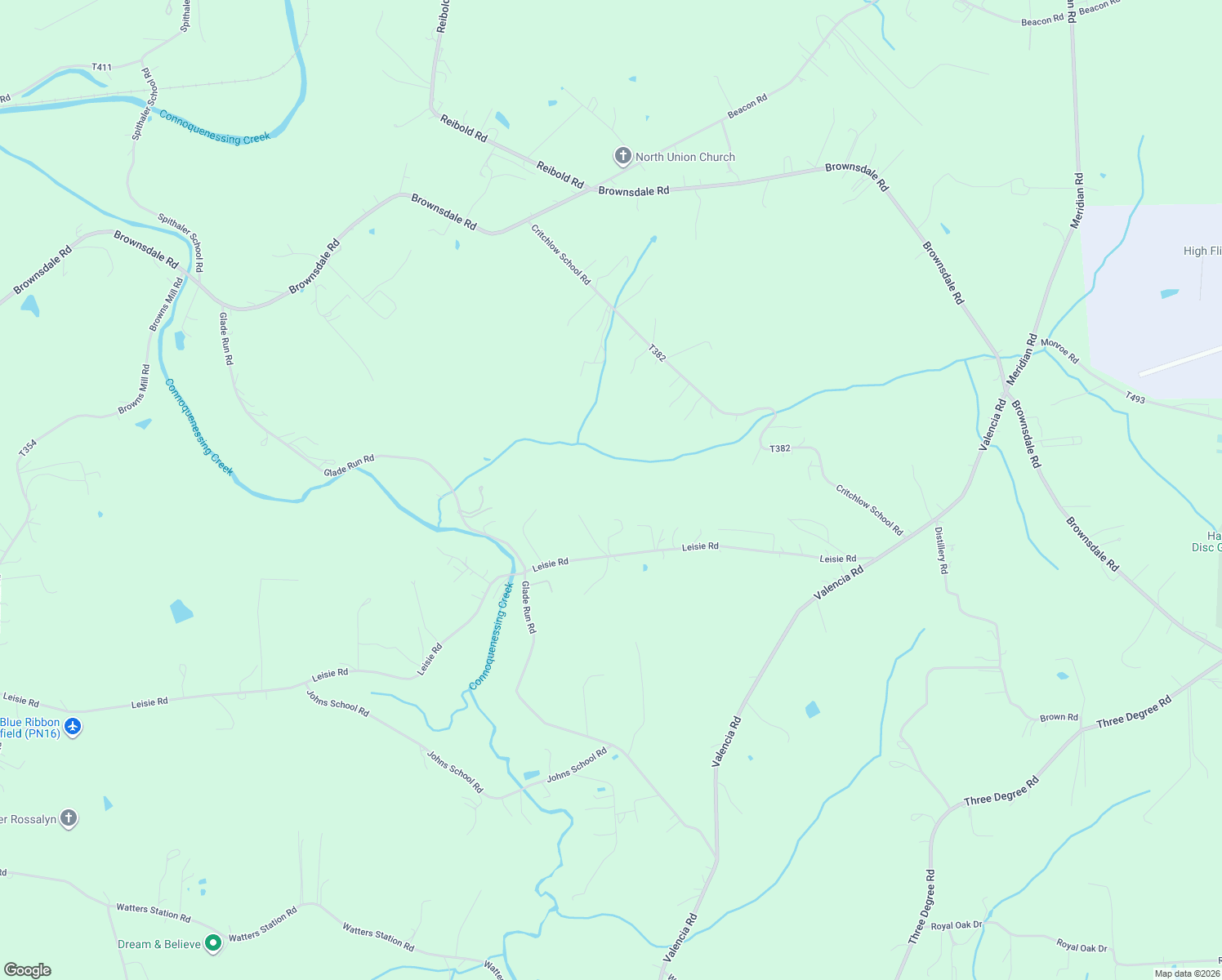 map of restaurants, bars, coffee shops, grocery stores, and more near 180 Leisie Road in Renfrew