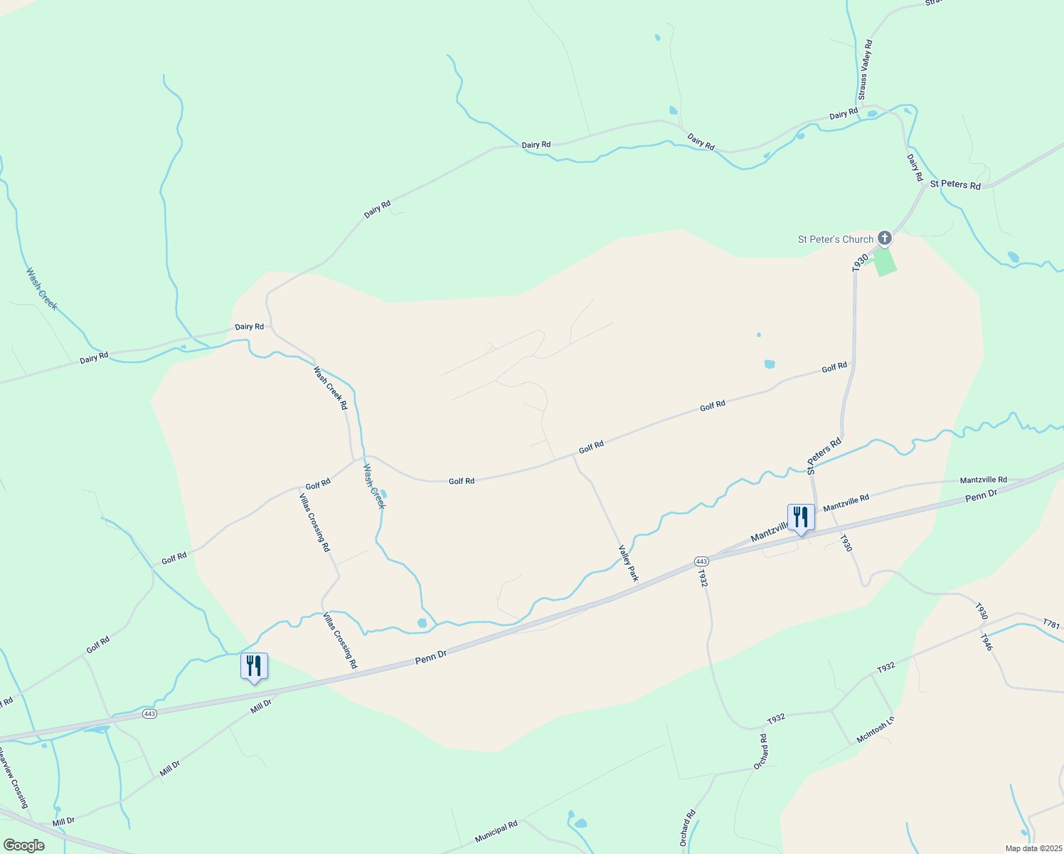 map of restaurants, bars, coffee shops, grocery stores, and more near 2021 Valley Road in Tamaqua