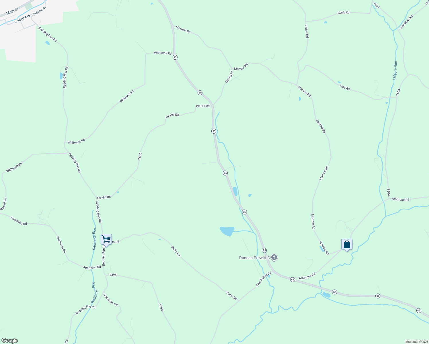 map of restaurants, bars, coffee shops, grocery stores, and more near 3811 Pennsylvania 85 in Home