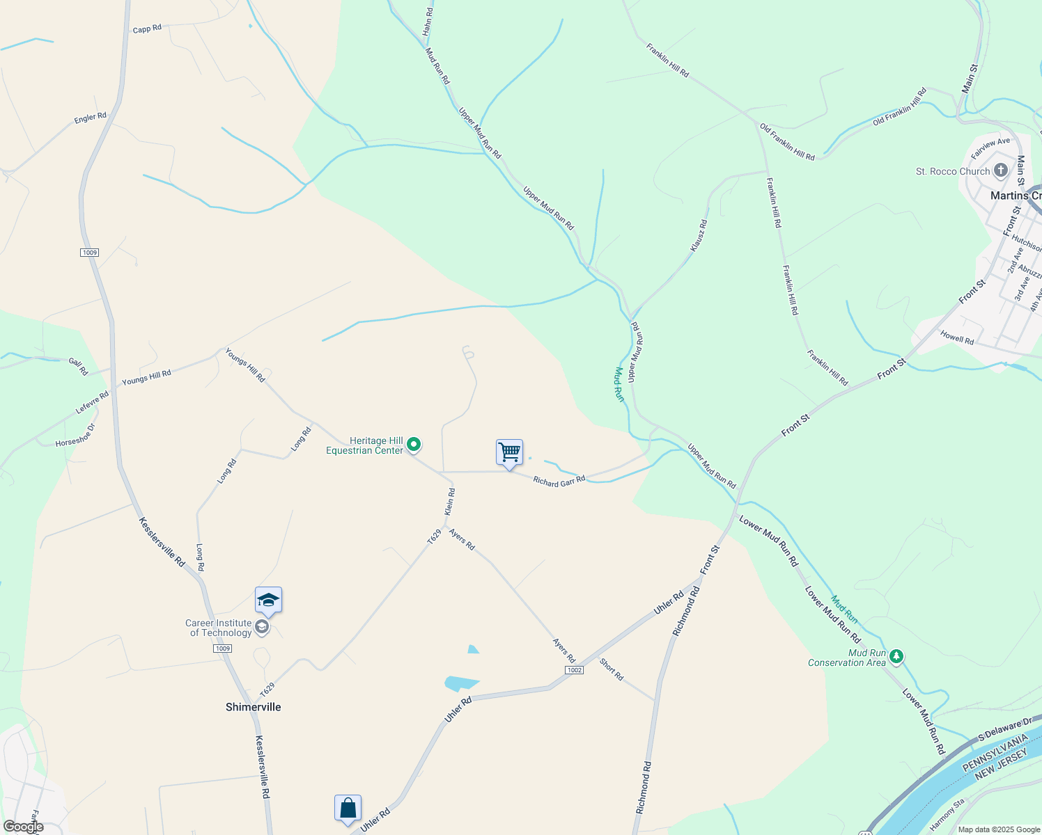 map of restaurants, bars, coffee shops, grocery stores, and more near 254 Richard Garr Road in Easton