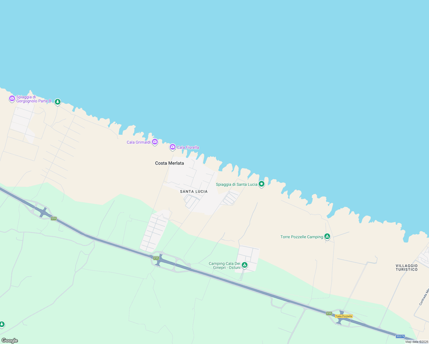 map of restaurants, bars, coffee shops, grocery stores, and more near 14 Piazza dell'Angelo in Costa Merlata