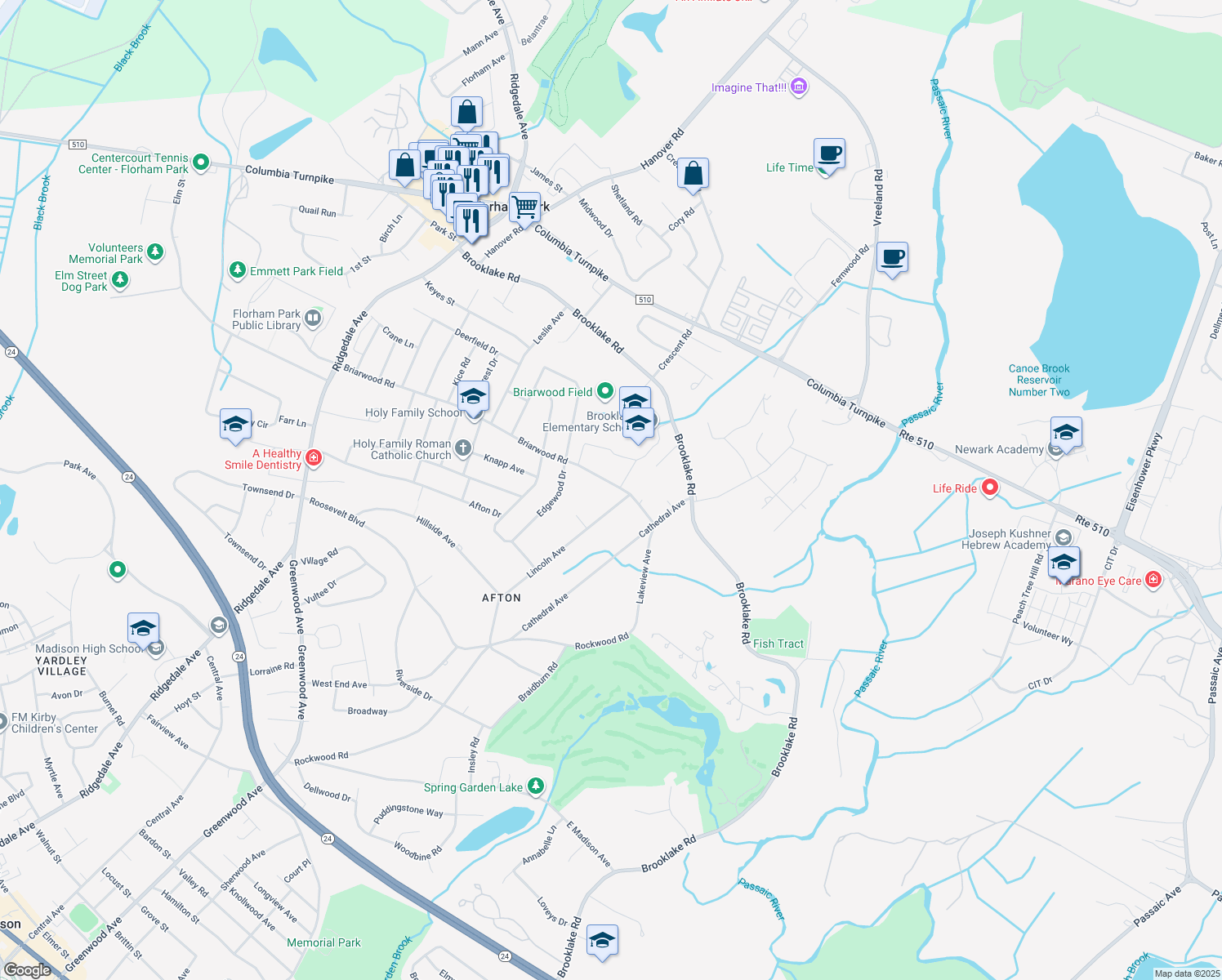 150 Briarwood Road, Florham Park NJ Walk Score