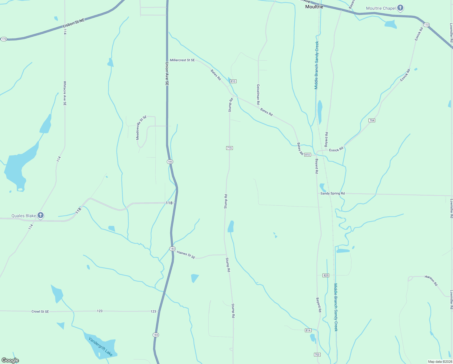 map of restaurants, bars, coffee shops, grocery stores, and more near 8556 Stump Road in Minerva