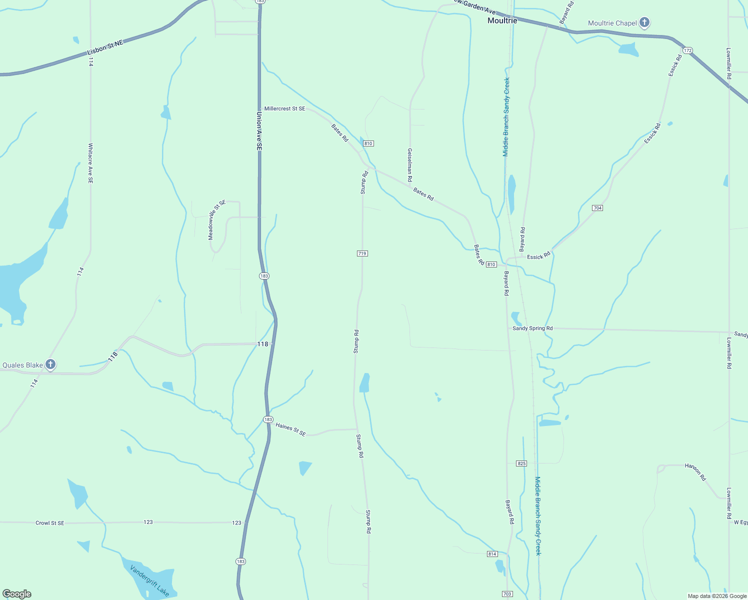 map of restaurants, bars, coffee shops, grocery stores, and more near 8556 Stump Road in Minerva