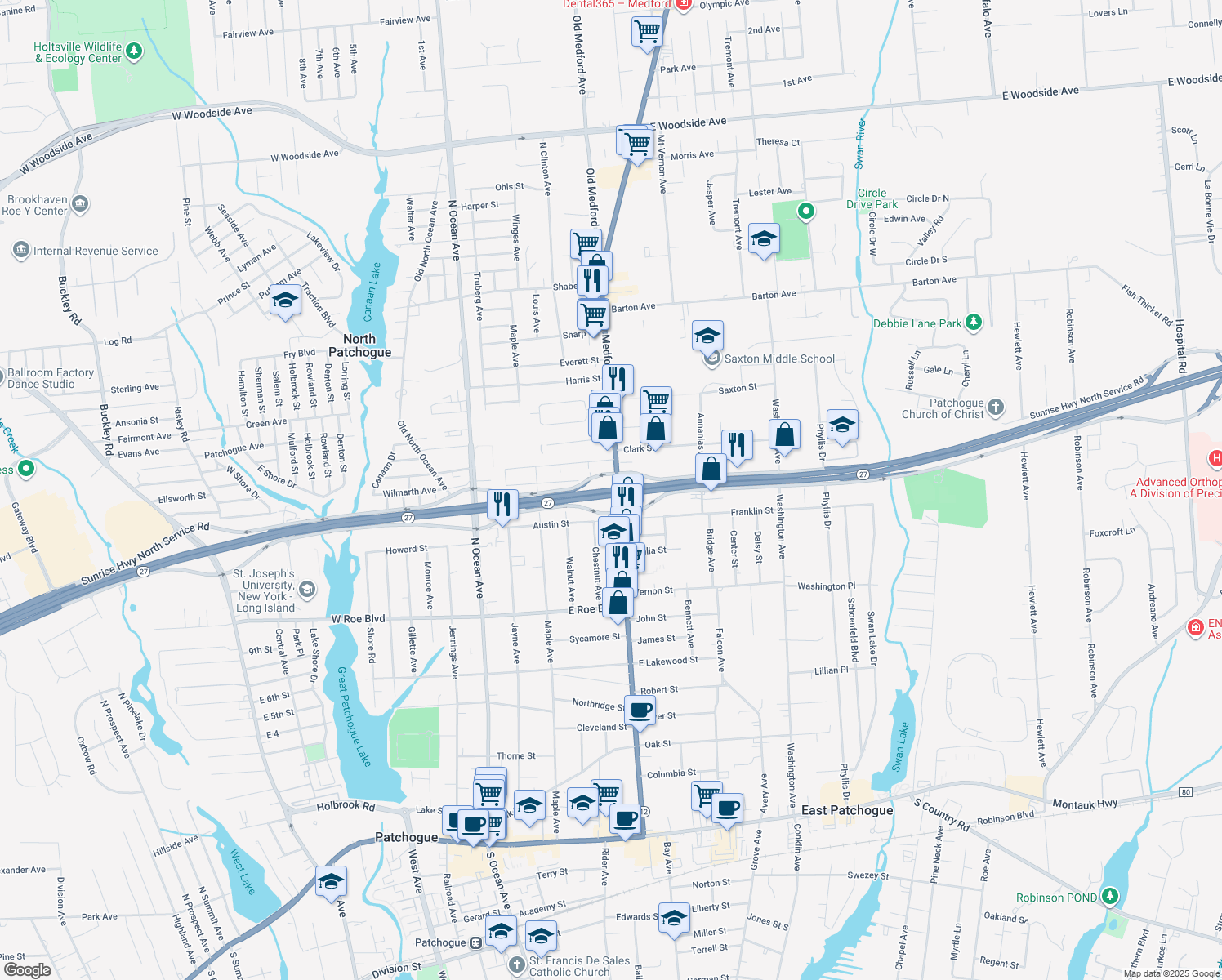 Sunrise Highway, East Patchogue NY Walk Score