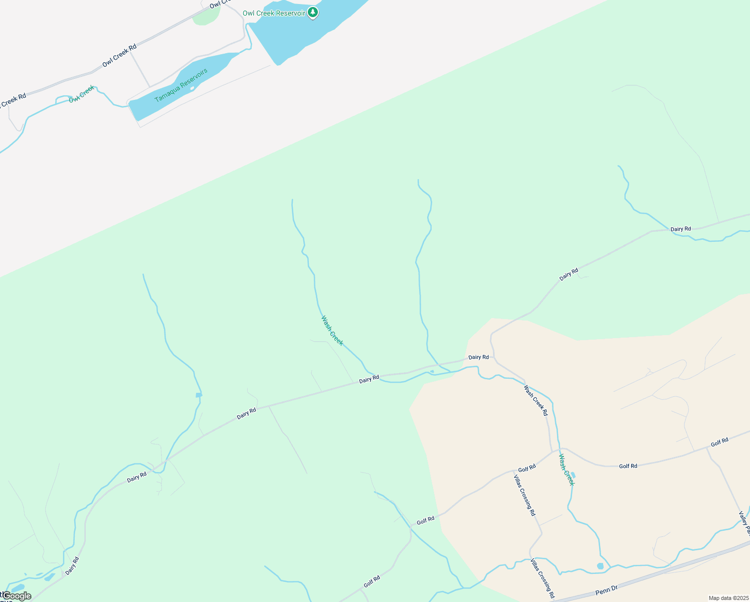 map of restaurants, bars, coffee shops, grocery stores, and more near Dairy Road in Tamaqua