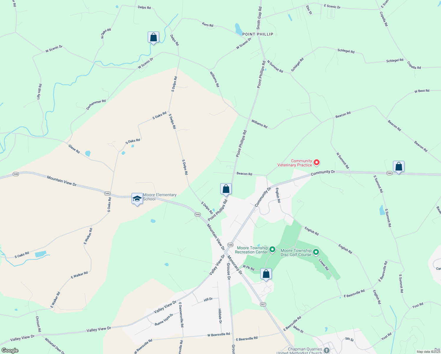 map of restaurants, bars, coffee shops, grocery stores, and more near 737 Sr4013 in Bath