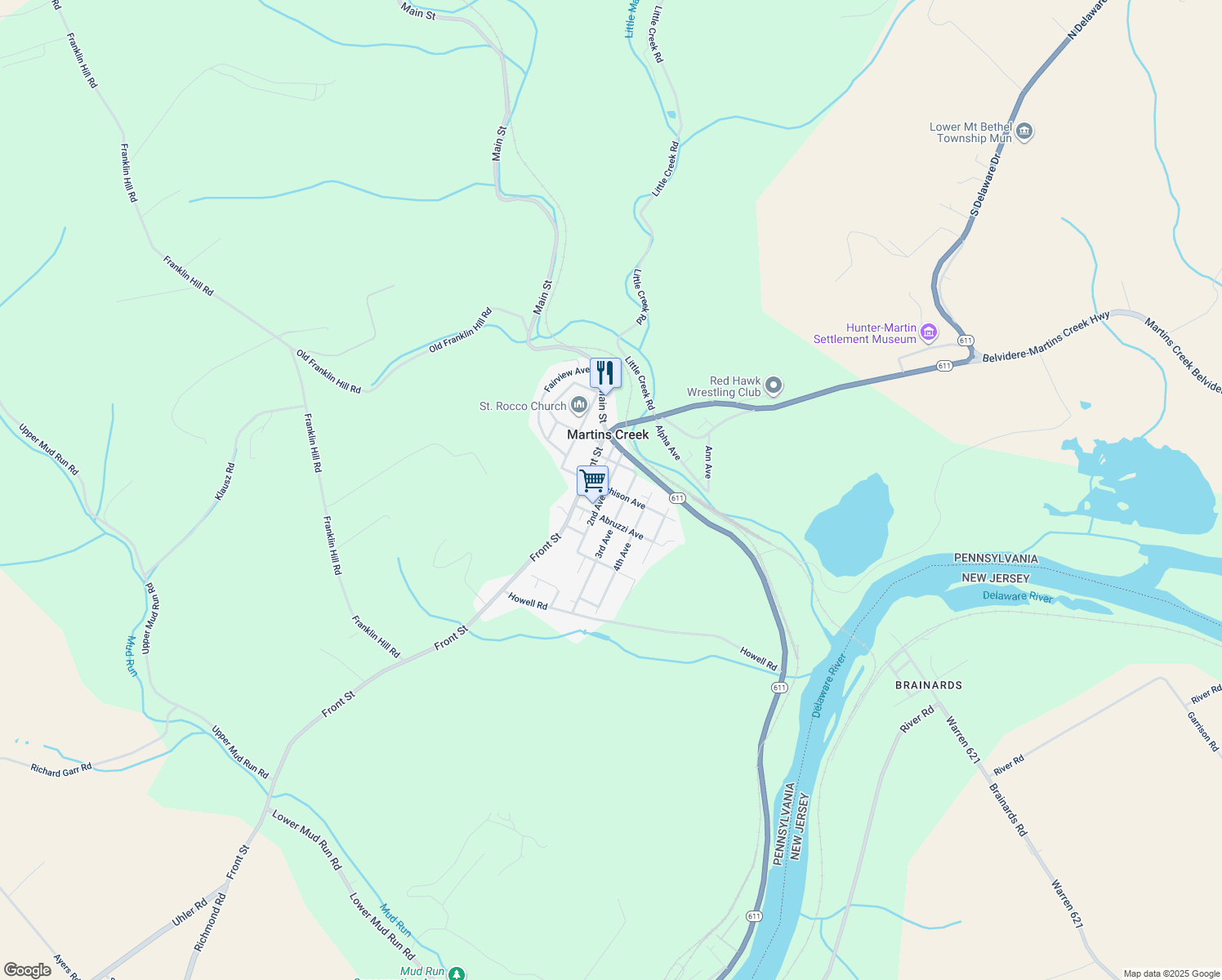 map of restaurants, bars, coffee shops, grocery stores, and more near 2030 Hutchison Avenue in Bangor