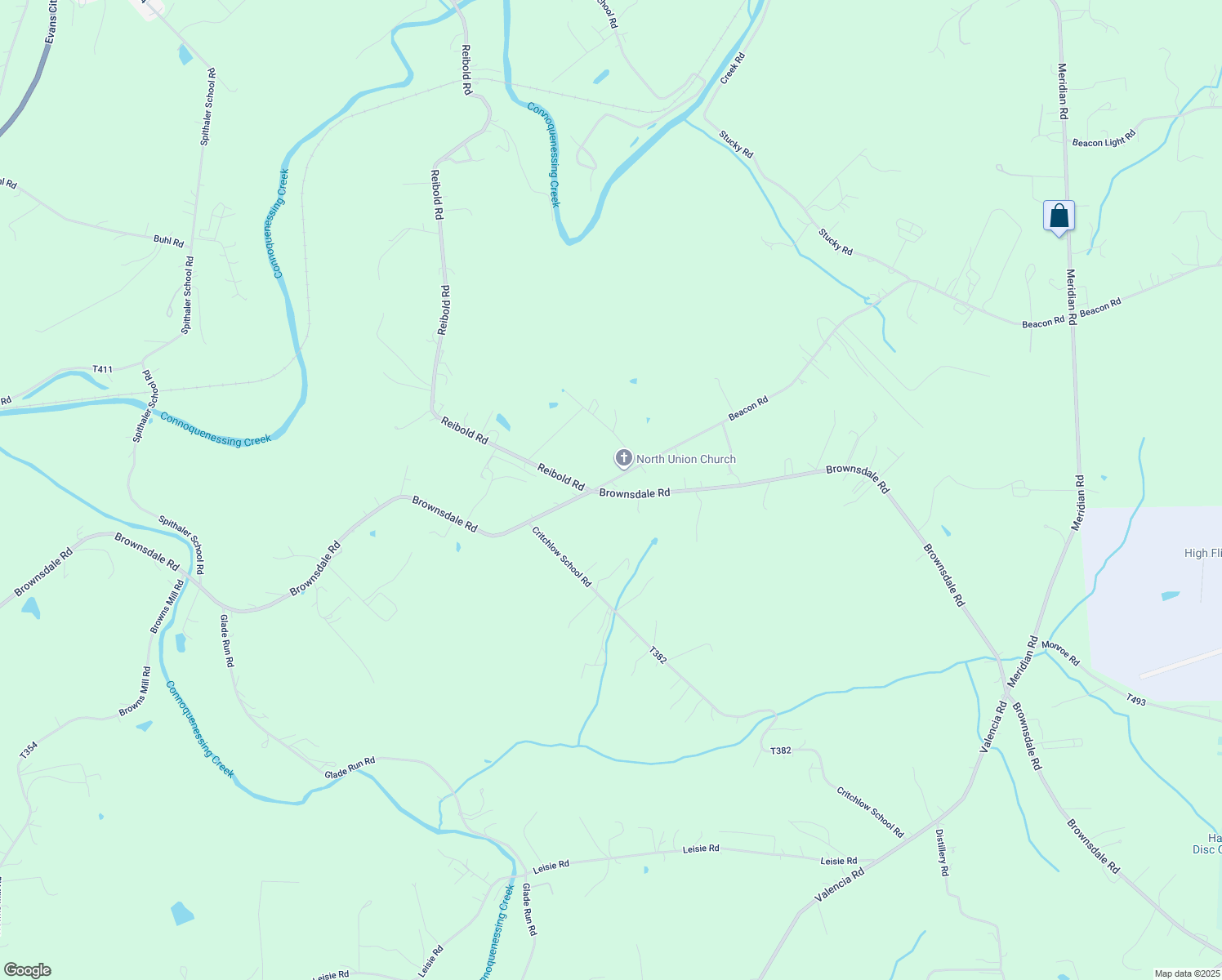 map of restaurants, bars, coffee shops, grocery stores, and more near 544 Brownsdale Road in Renfrew