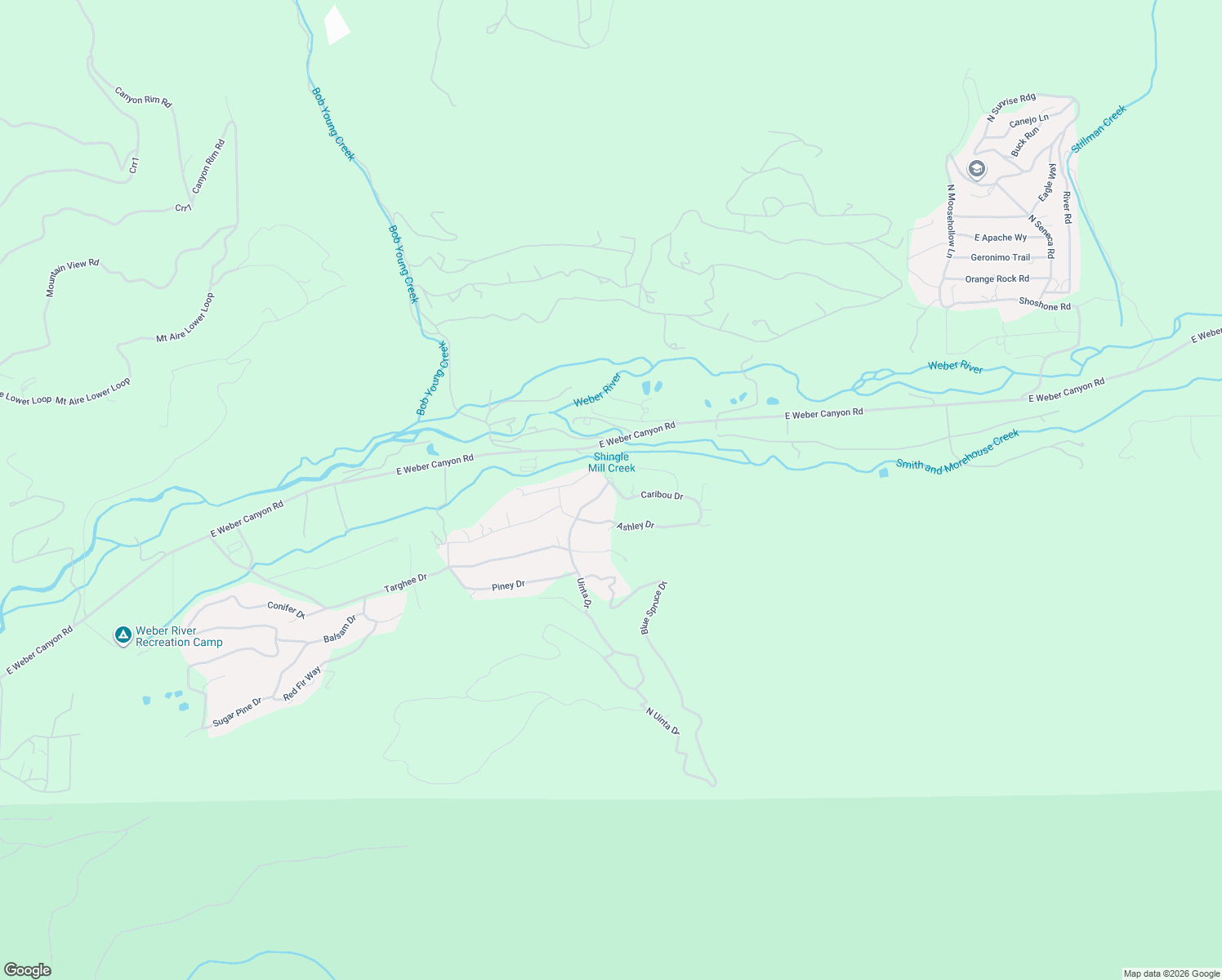 map of restaurants, bars, coffee shops, grocery stores, and more near 5653 Caribou Drive in Kamas