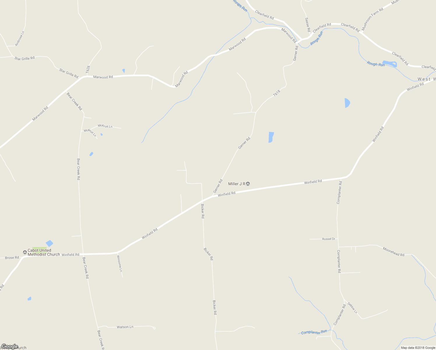 map of restaurants, bars, coffee shops, grocery stores, and more near 118 Gerner Road in Cabot