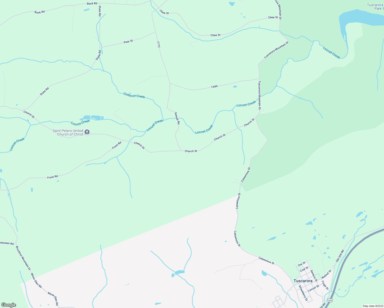 map of restaurants, bars, coffee shops, grocery stores, and more near 1487 Church Street in Barnesville