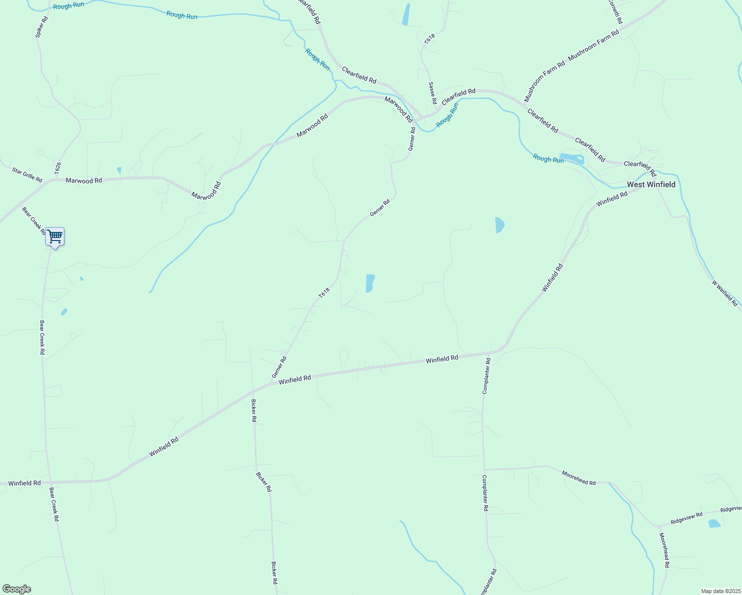 map of restaurants, bars, coffee shops, grocery stores, and more near Sunrise Valley Ln in Cabot
