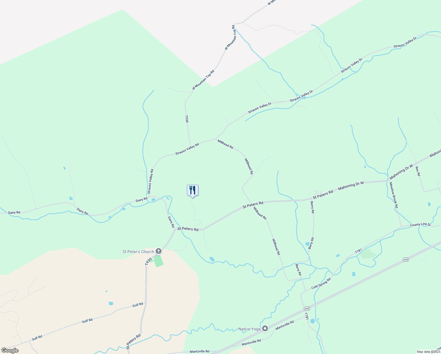map of restaurants, bars, coffee shops, grocery stores, and more near 175 Millhead Road in Andreas