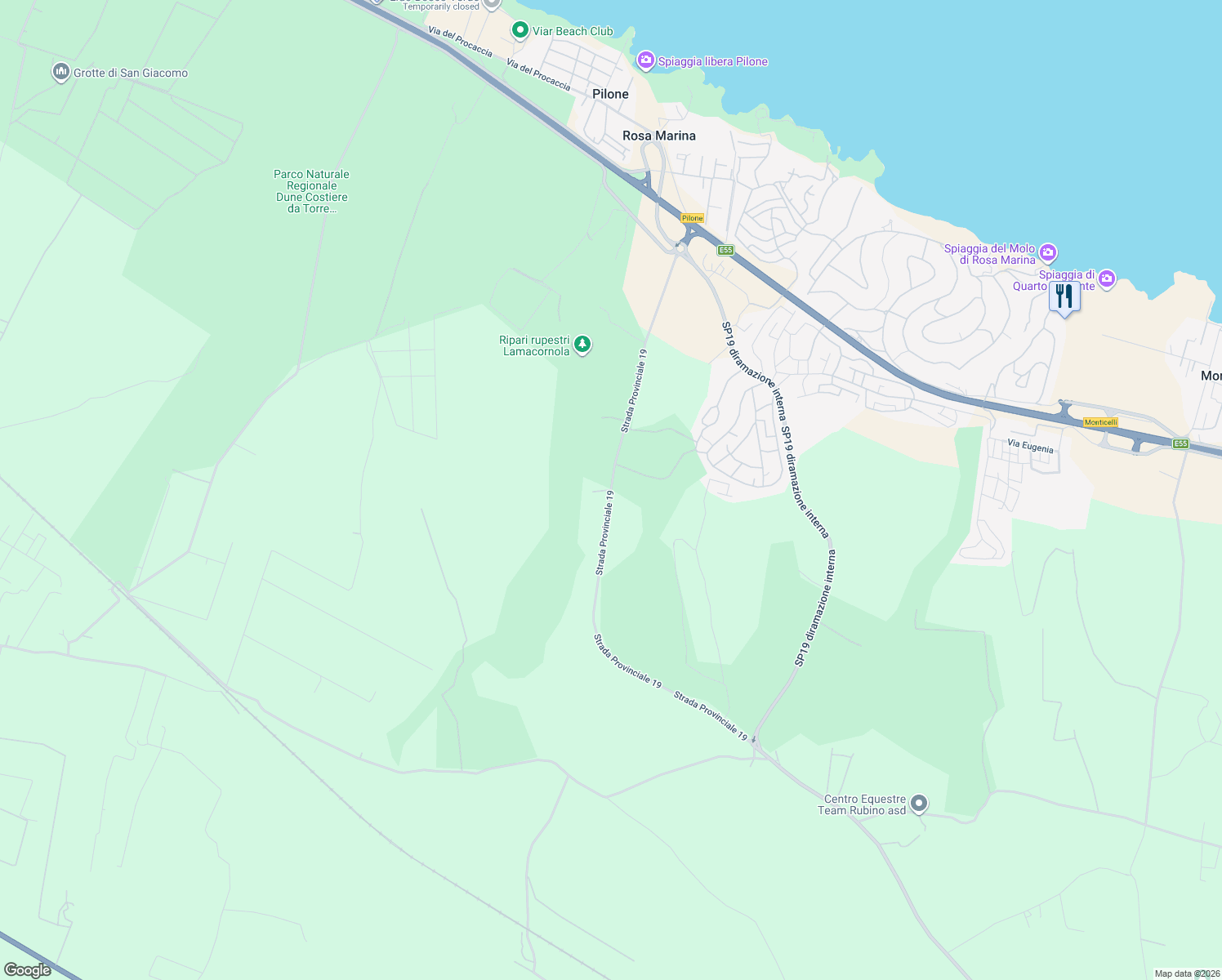 map of restaurants, bars, coffee shops, grocery stores, and more near in Province of Brindisi