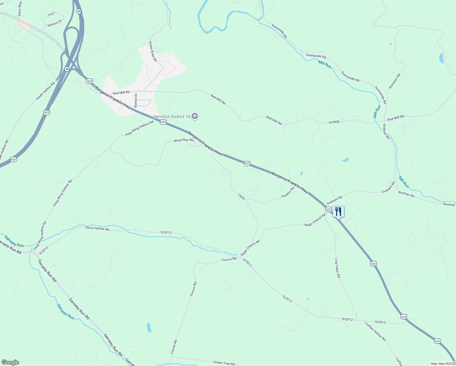 map of restaurants, bars, coffee shops, grocery stores, and more near 221 Lasher Rd in Kittanning