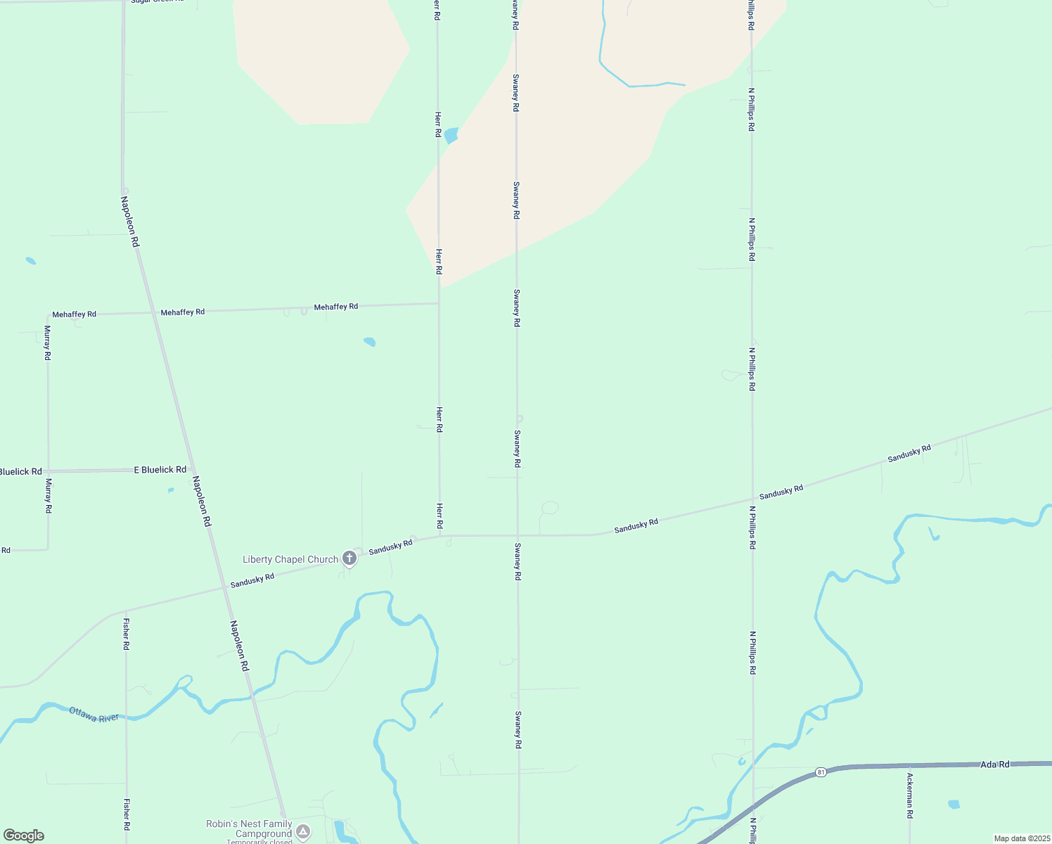 map of restaurants, bars, coffee shops, grocery stores, and more near 3640 Swaney Rd in Harrod