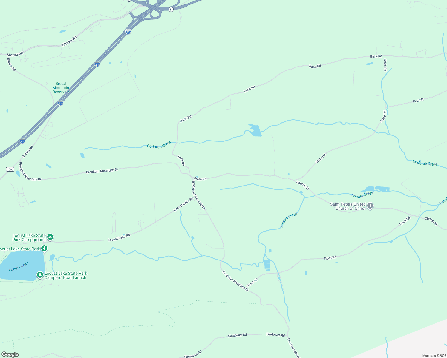 map of restaurants, bars, coffee shops, grocery stores, and more near 38 State Road in Barnesville