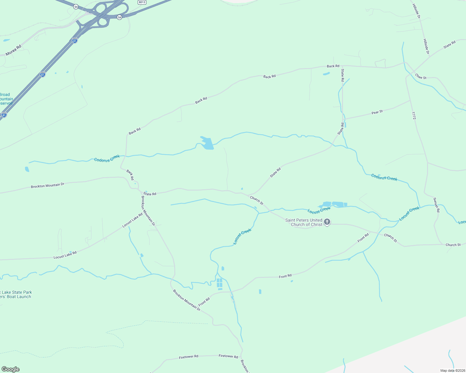 map of restaurants, bars, coffee shops, grocery stores, and more near 4 Codorus Road in Barnesville