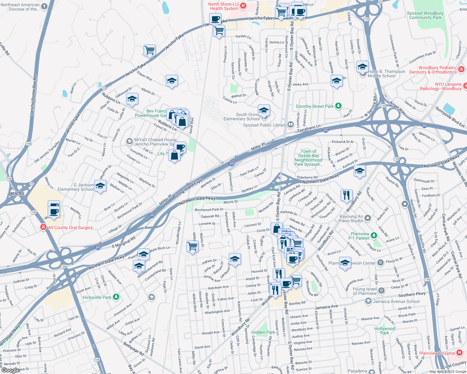 5 Elmwood Lane, Syosset NY Walk Score