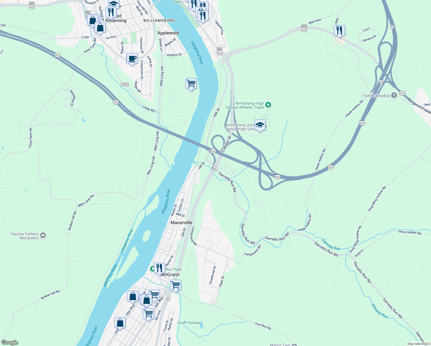 120 Garretts Run Road, Kittanning PA Walk Score