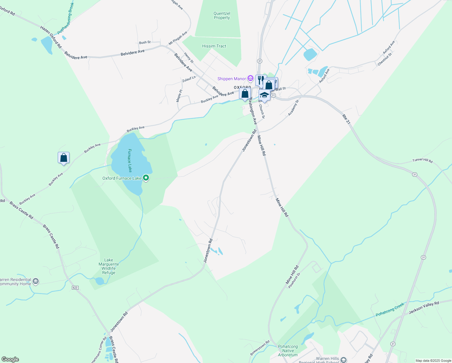 95 Jonestown Road, Oxford Township NJ Walk Score