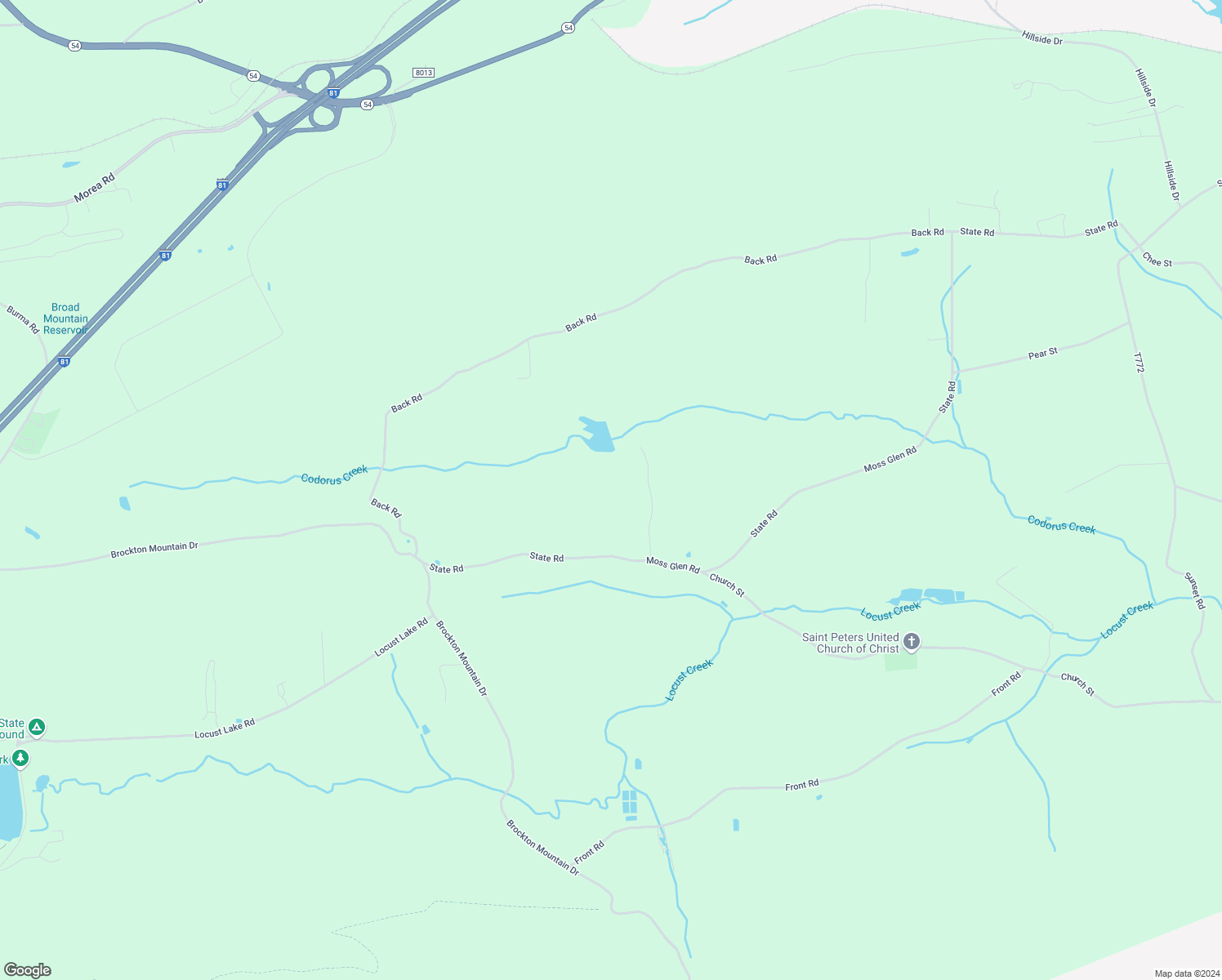 map of restaurants, bars, coffee shops, grocery stores, and more near 39 Codorus Road in Barnesville