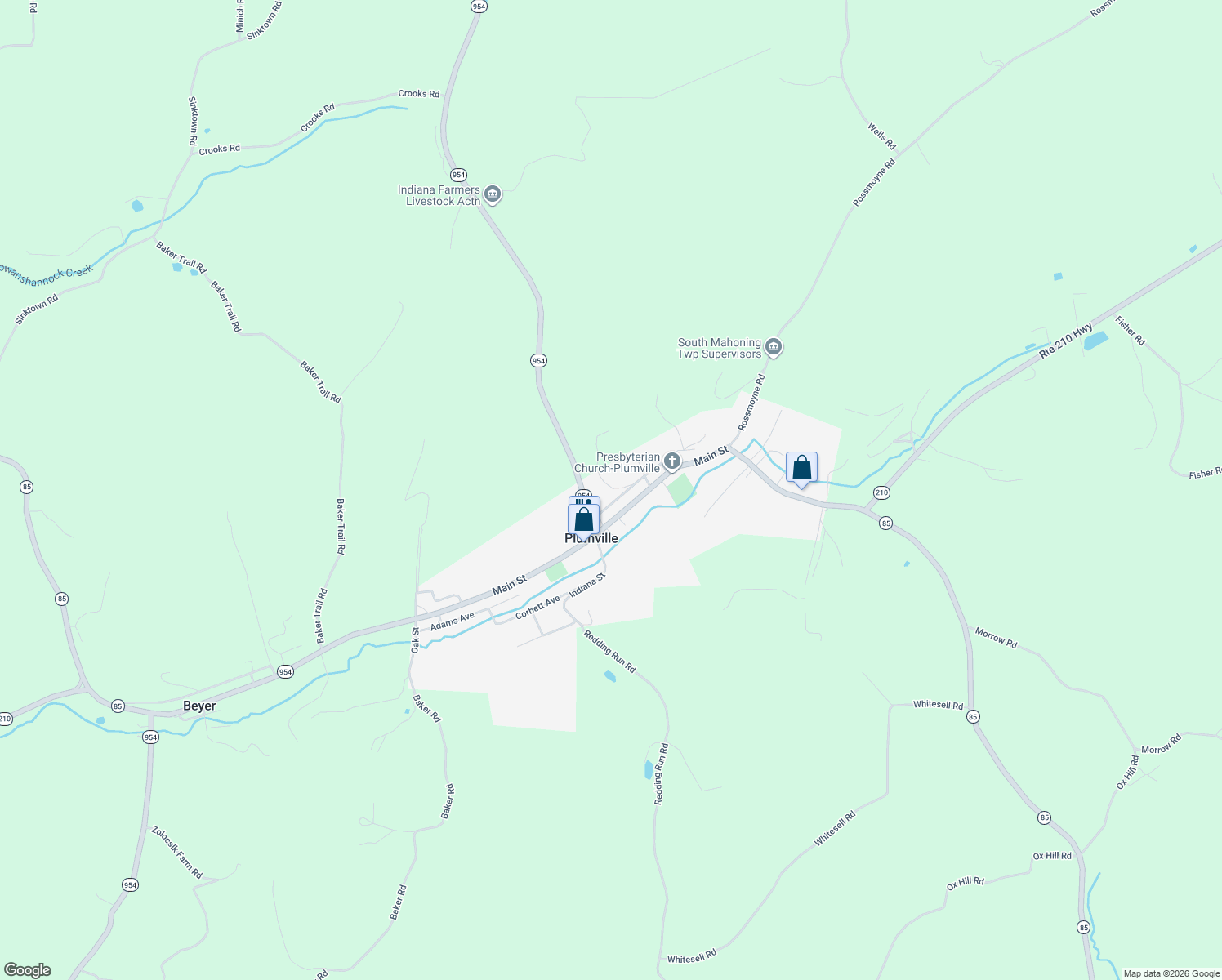 map of restaurants, bars, coffee shops, grocery stores, and more near in Plumville