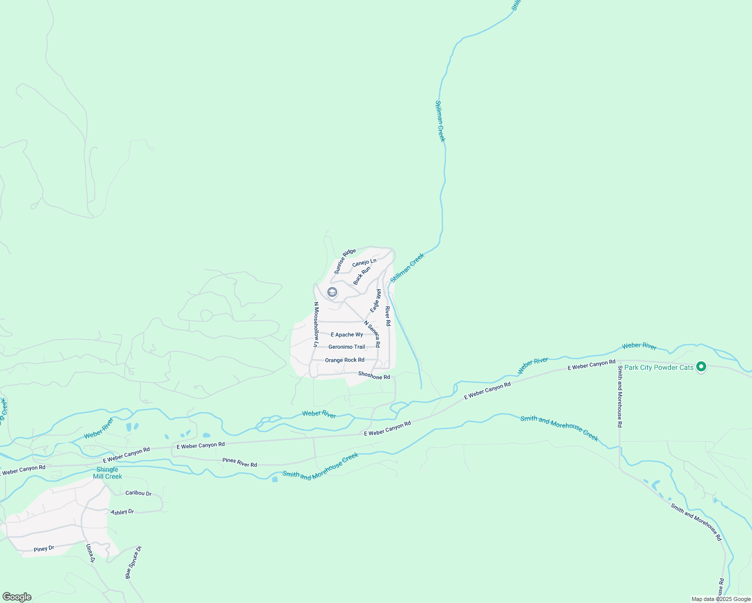 map of restaurants, bars, coffee shops, grocery stores, and more near Eagle Way in Oakley