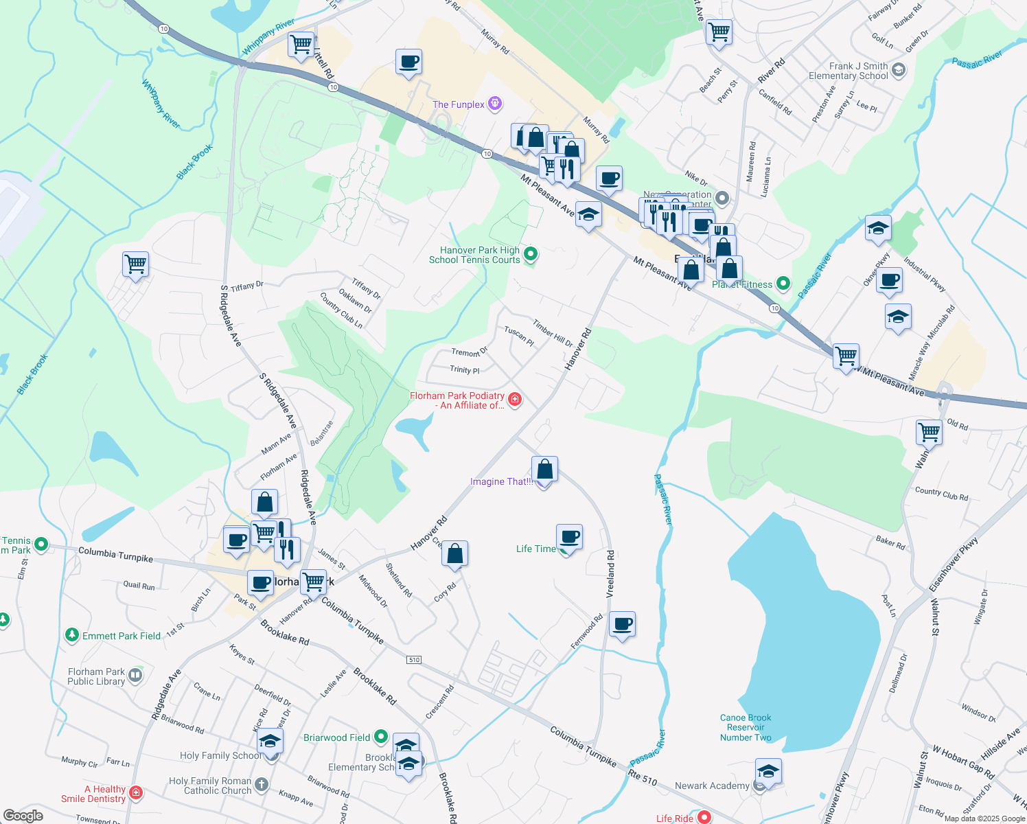 83 Hanover Road, Florham Park NJ Walk Score