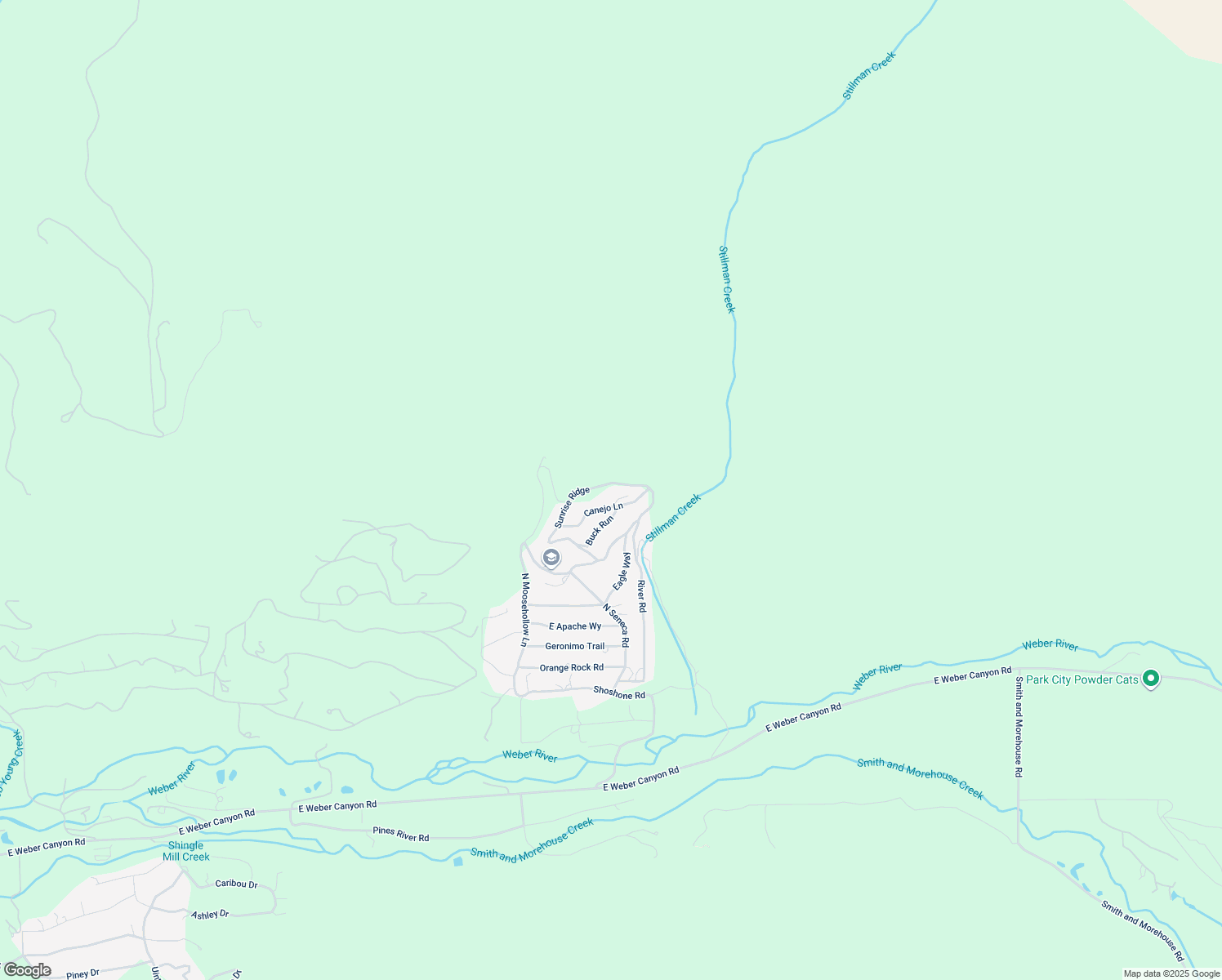 map of restaurants, bars, coffee shops, grocery stores, and more near 6965 Canejo Lane in Park City