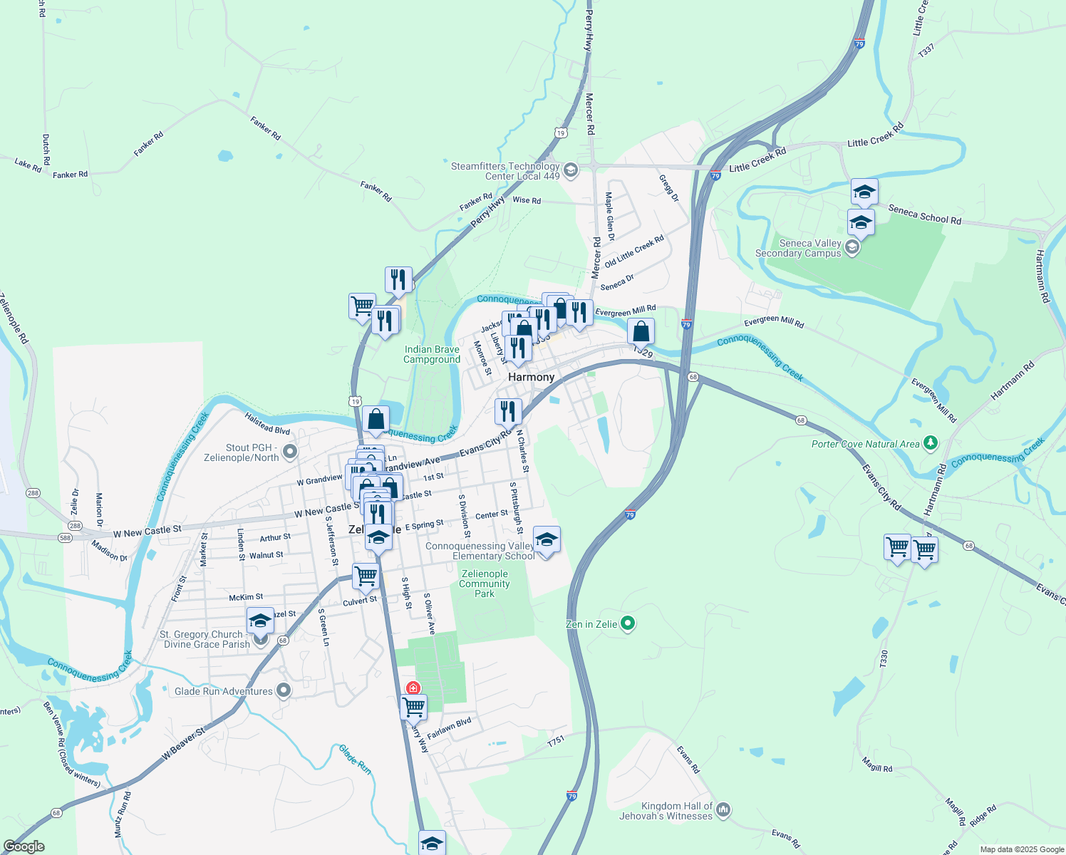 264 South Liberty Street, Zelienople PA Walk Score