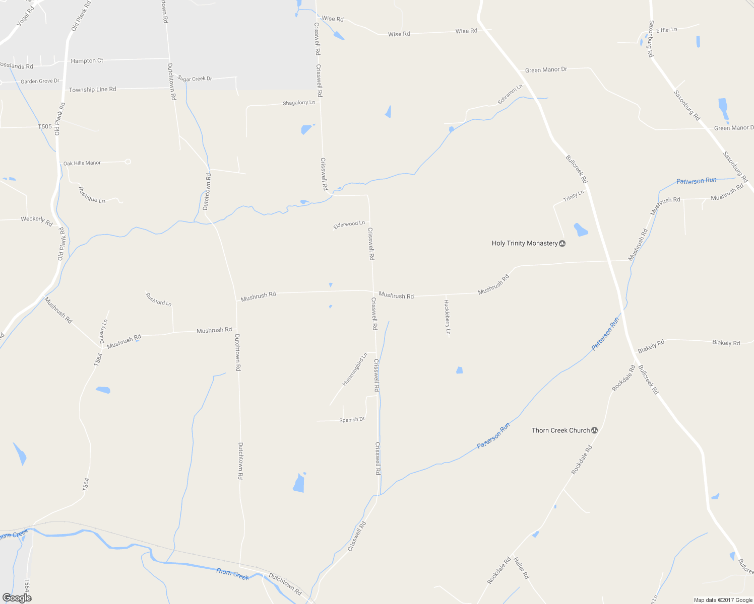 map of restaurants, bars, coffee shops, grocery stores, and more near 400 Mushrush Road in Butler