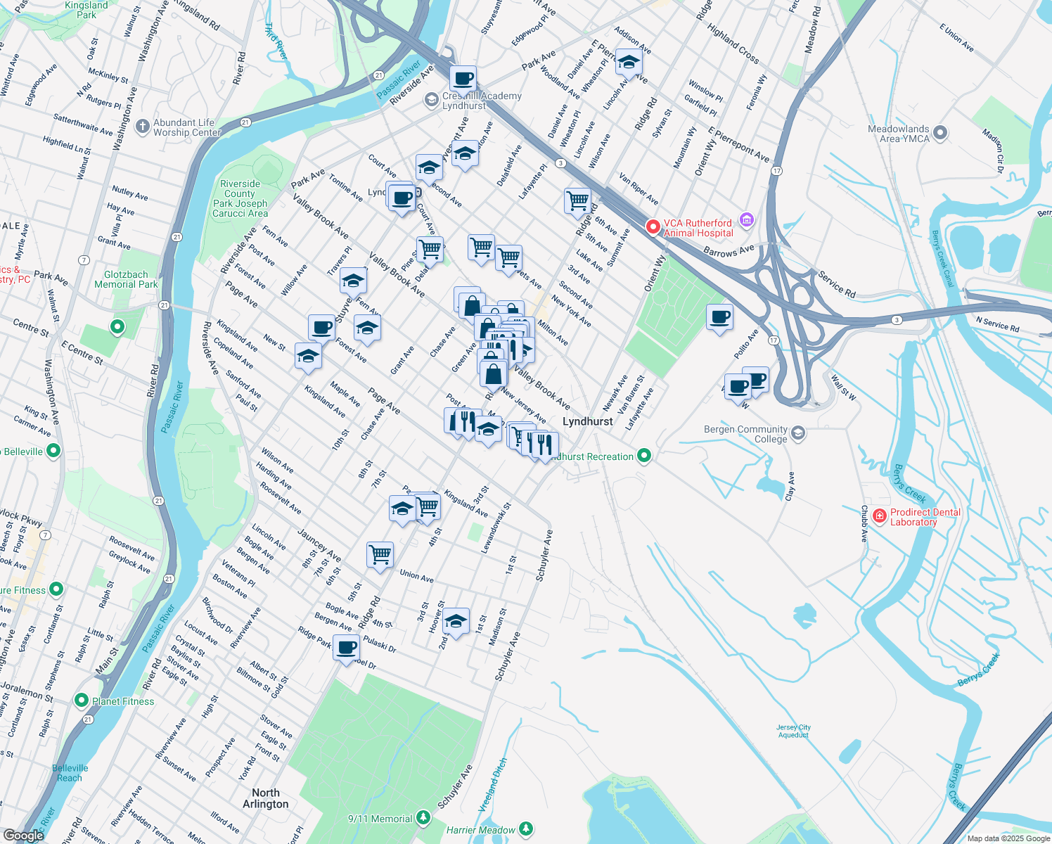 352 4th Street, Lyndhurst NJ Walk Score