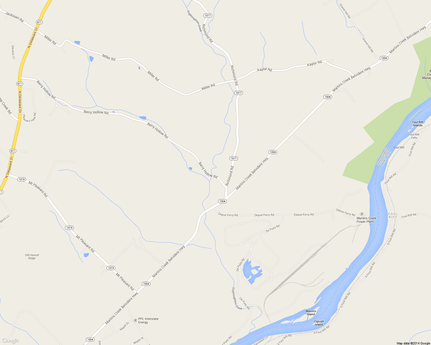 map of restaurants, bars, coffee shops, grocery stores, and more near 5552 Berry Hollow Road in Bangor